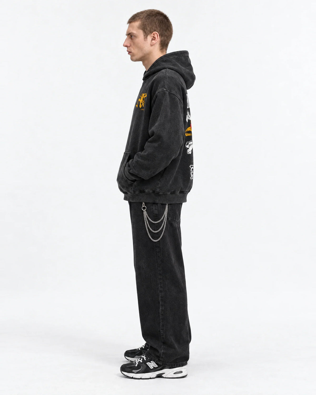 One Piece Mugiwara Death Flag Hoodie - side view