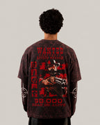 Arthur Morgan Wanted Long Sleeve Acid Wash Tee