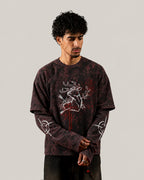Arthur Morgan Wanted Long Sleeve Acid Wash Tee