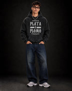 Pablo Escobar Shadow Empire - Acid Wash Hoodie - full-body view