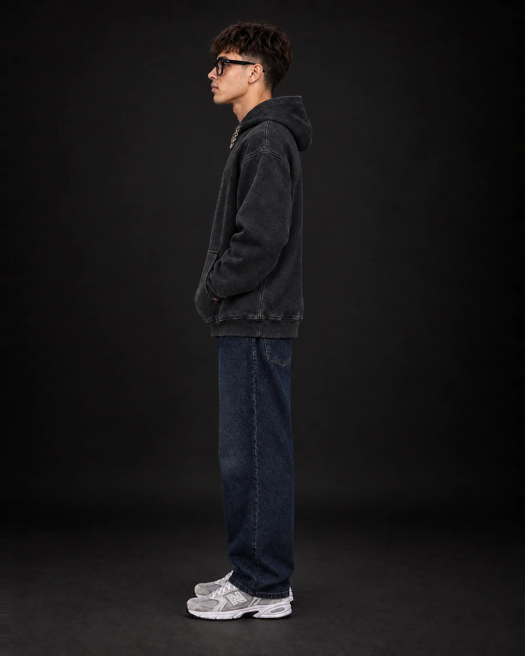 Pablo Escobar Shadow Empire - Acid Wash Hoodie - side view