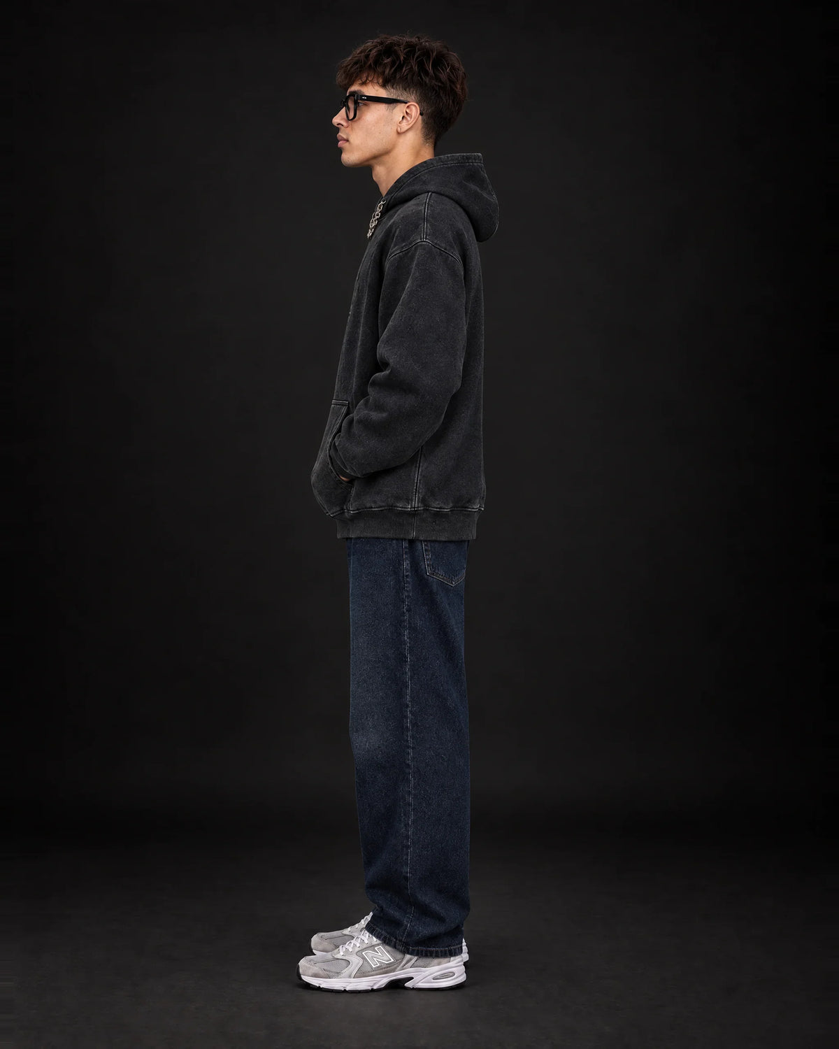 Pablo Escobar Shadow Empire - Acid Wash Hoodie - side view