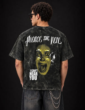 Pierce The Veil Chaos Scream Boxy Acid Wash Tee