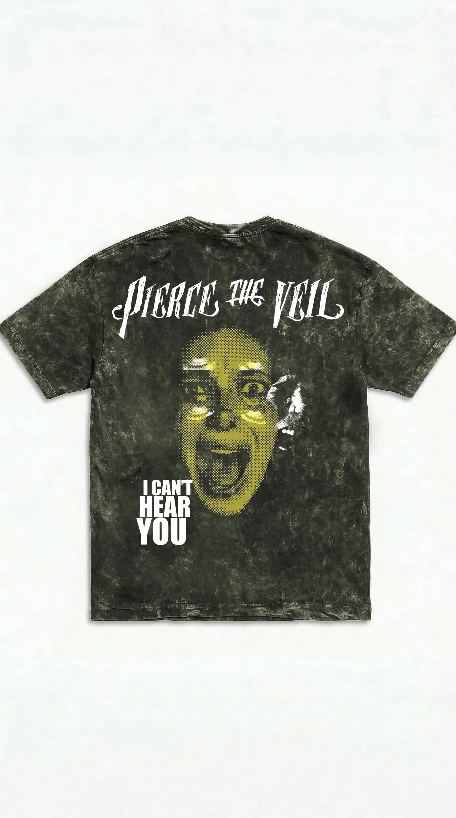 Pierce The Veil Chaos Scream Boxy Acid Wash Tee