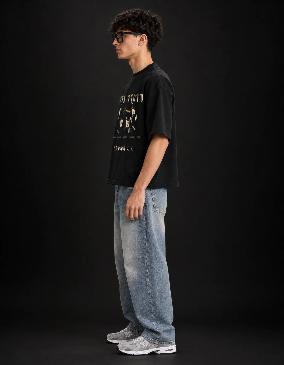 Pink Floyd Dark Side Prism Boxy Tee – side view