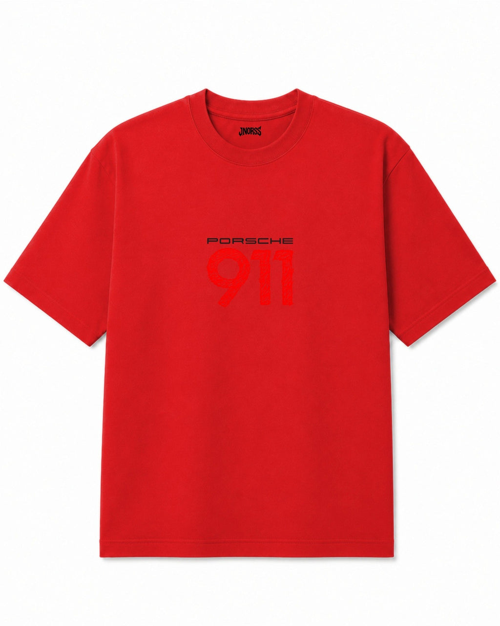 Porsche 911 Redline Sketch Oversized T-Shirt