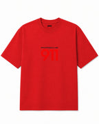 Porsche 911 Redline Sketch Oversized T-Shirt