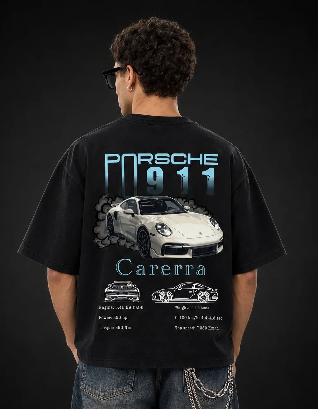 Porsche 911 Carrera Oversized Tee
