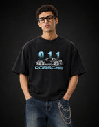 Porsche 911 Carrera Oversized Tee – full body view