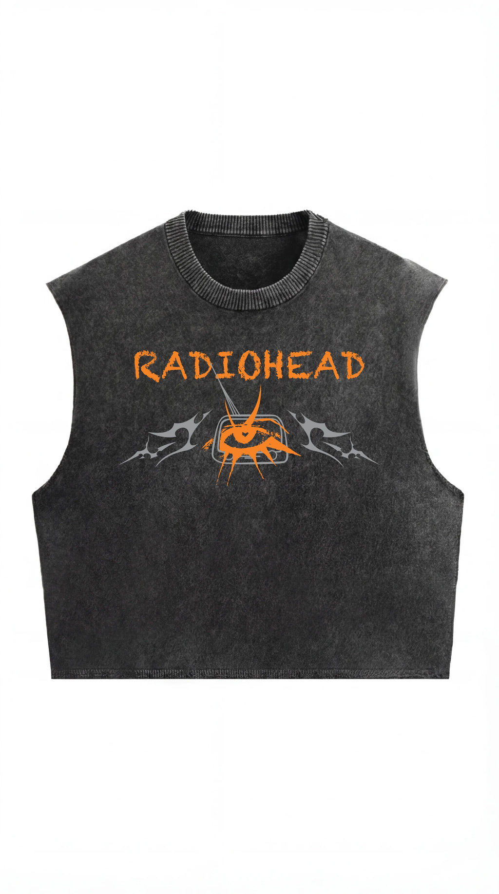 Radiohead No Surprises Acid Wash Vest