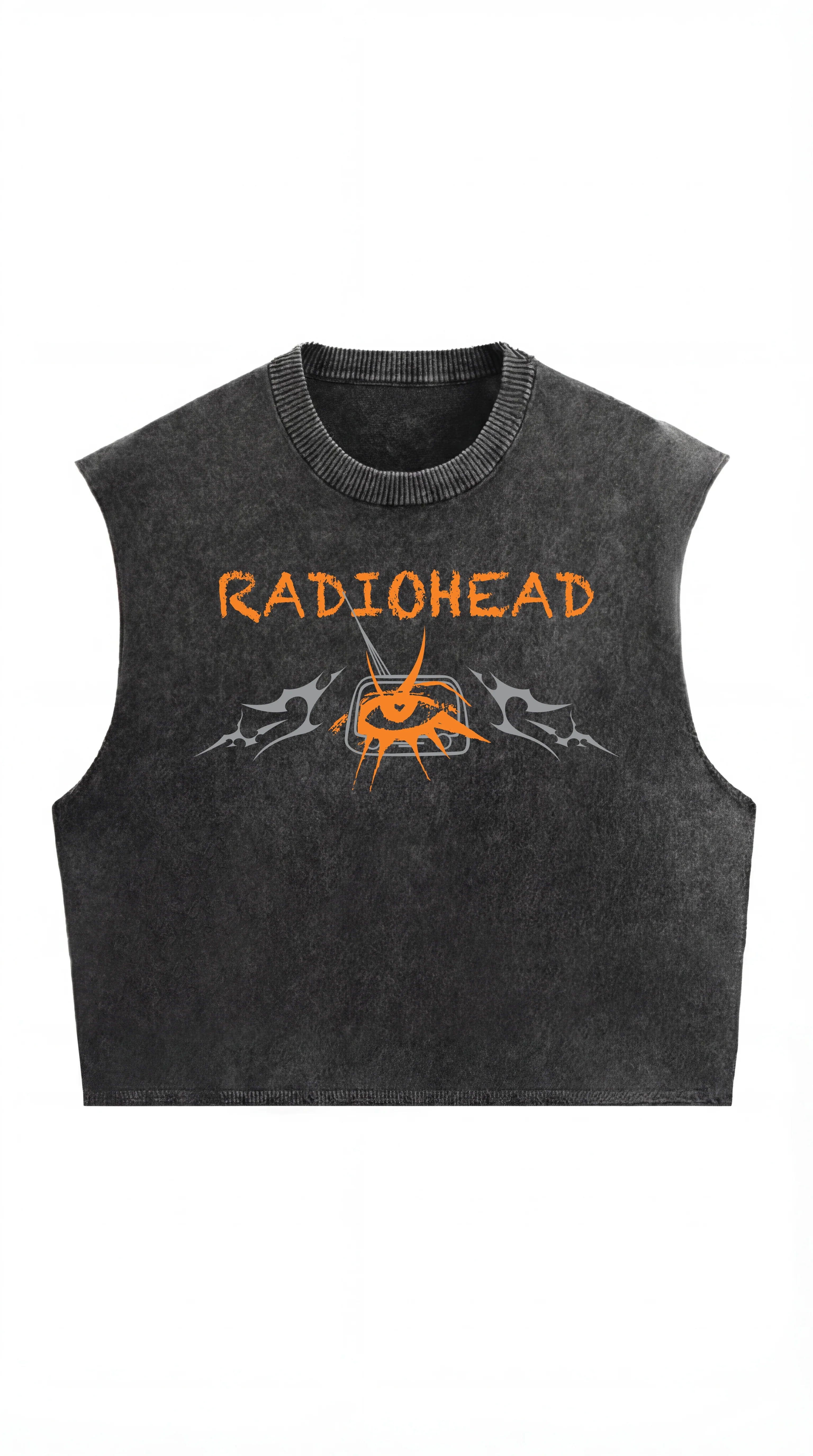 Radiohead No Surprises Acid Wash Vest