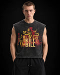 Revenge Arc Oversized Vest – front view on model