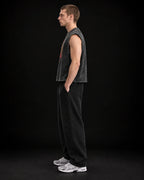 Revenge Arc Oversized Vest – side view on model