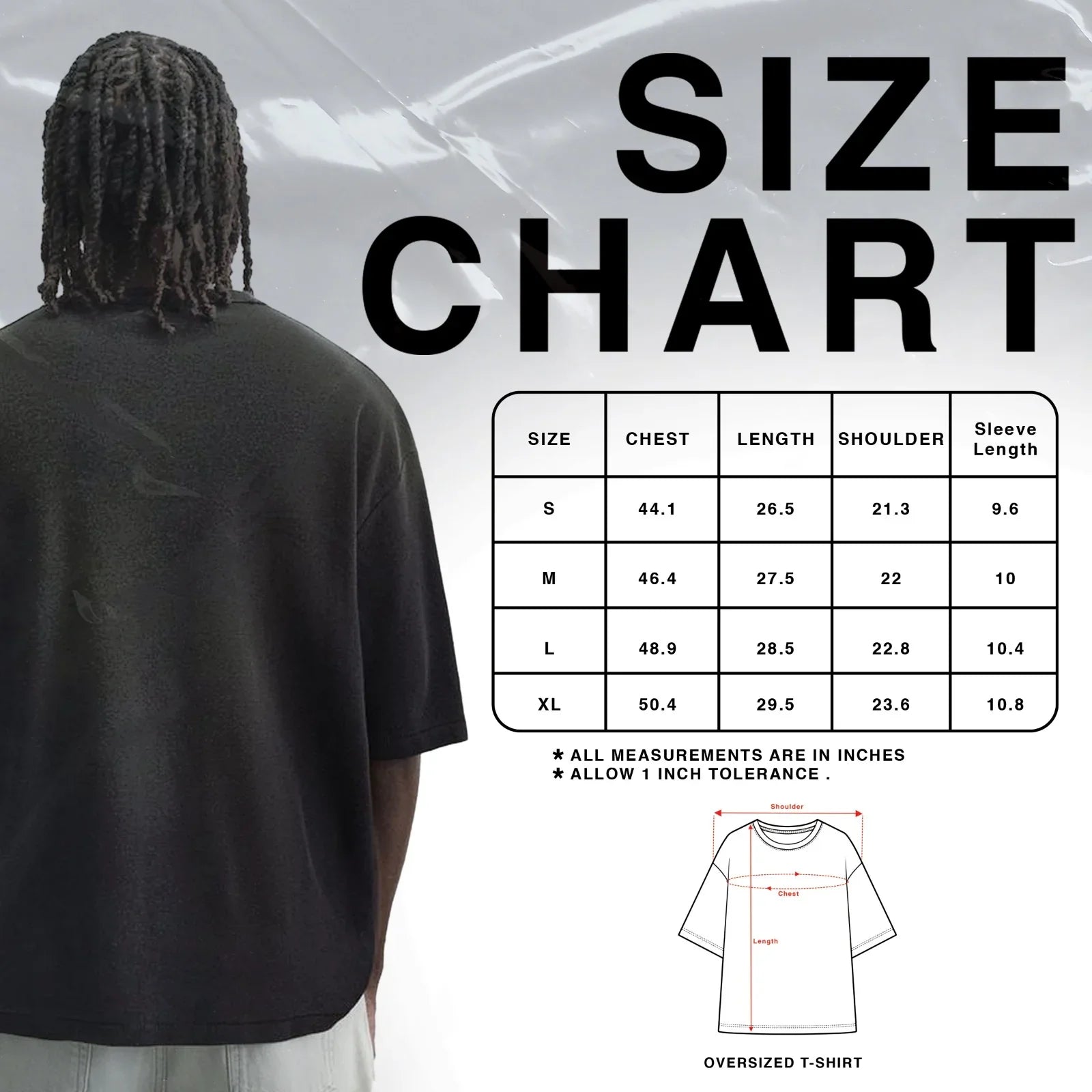Black and white Metallica LS oversized T-shirt from MB featuring band logo and relaxed fit style.