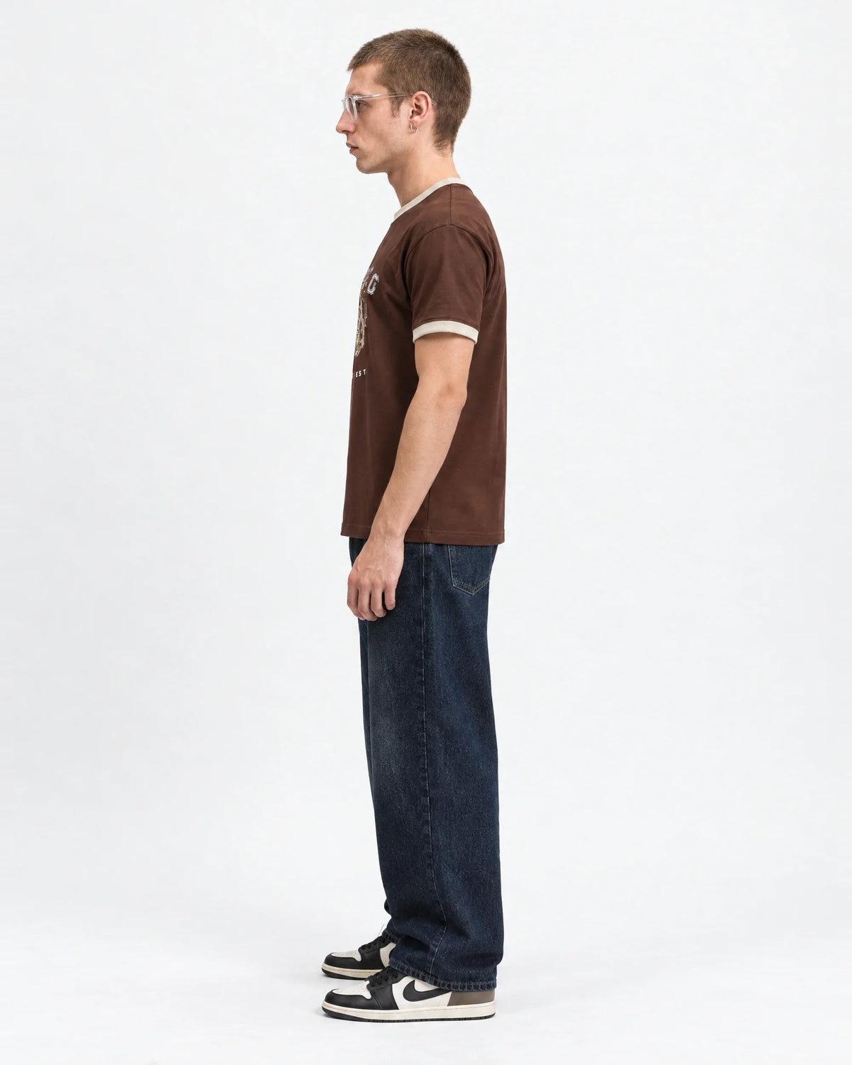 RADEO WILD WEST RINGER TEE — side view on model