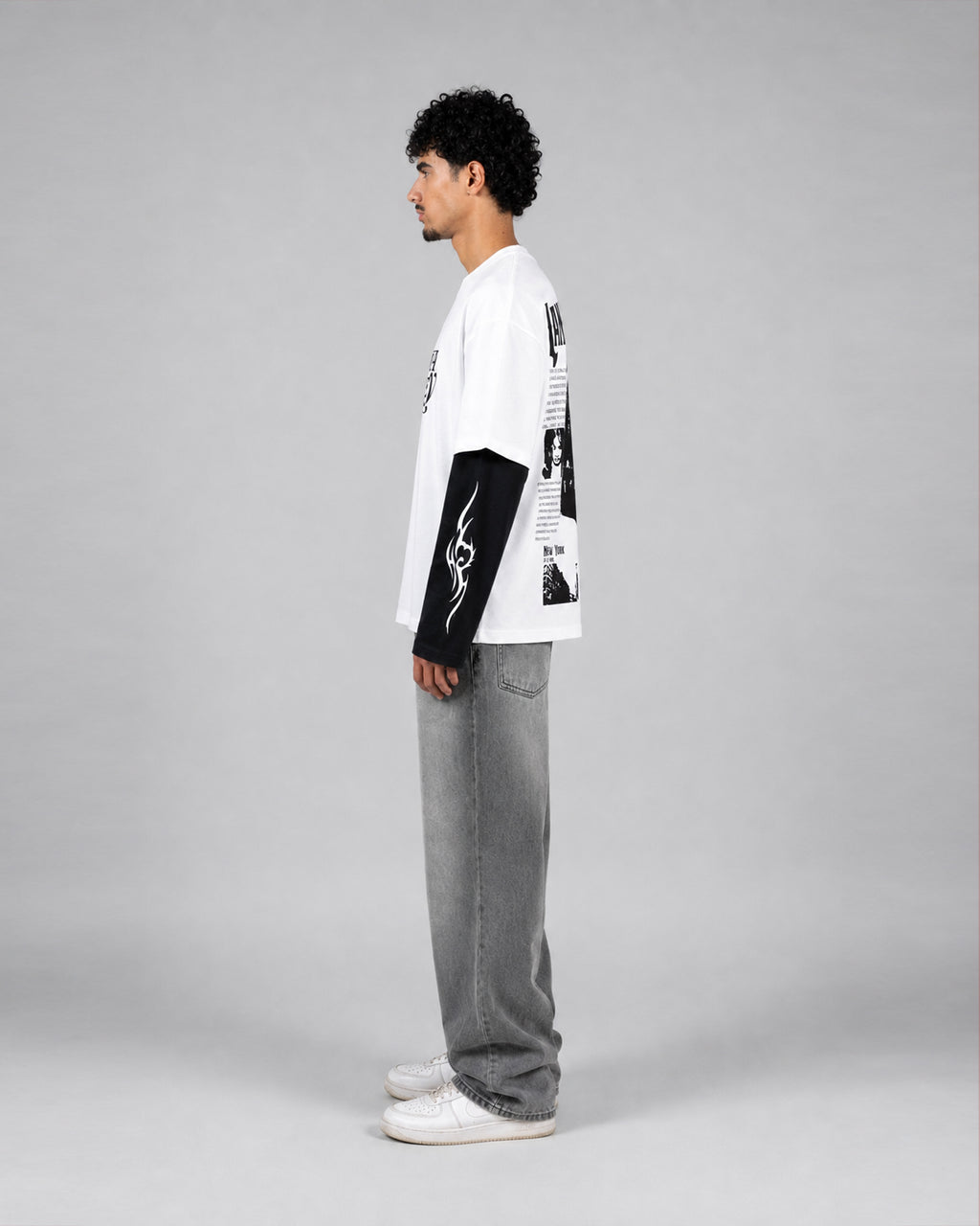 Lana Del Rey Layered Oversized LS T-Shirt