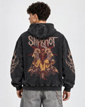 Slipknot - People = Shit Sigil - Acid Wash Hoodie - back view