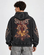 Slipknot - People = Shit Sigil - Acid Wash Hoodie - back view