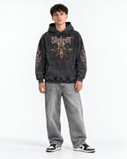 Slipknot - People = Shit Sigil - Acid Wash Hoodie - full-body view
