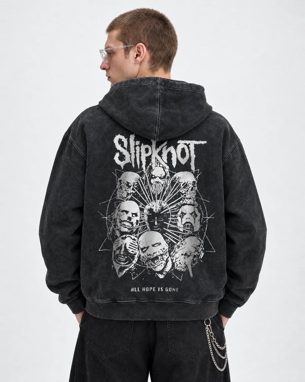 Slipknot Psychosocial Omen Hoodie - back view