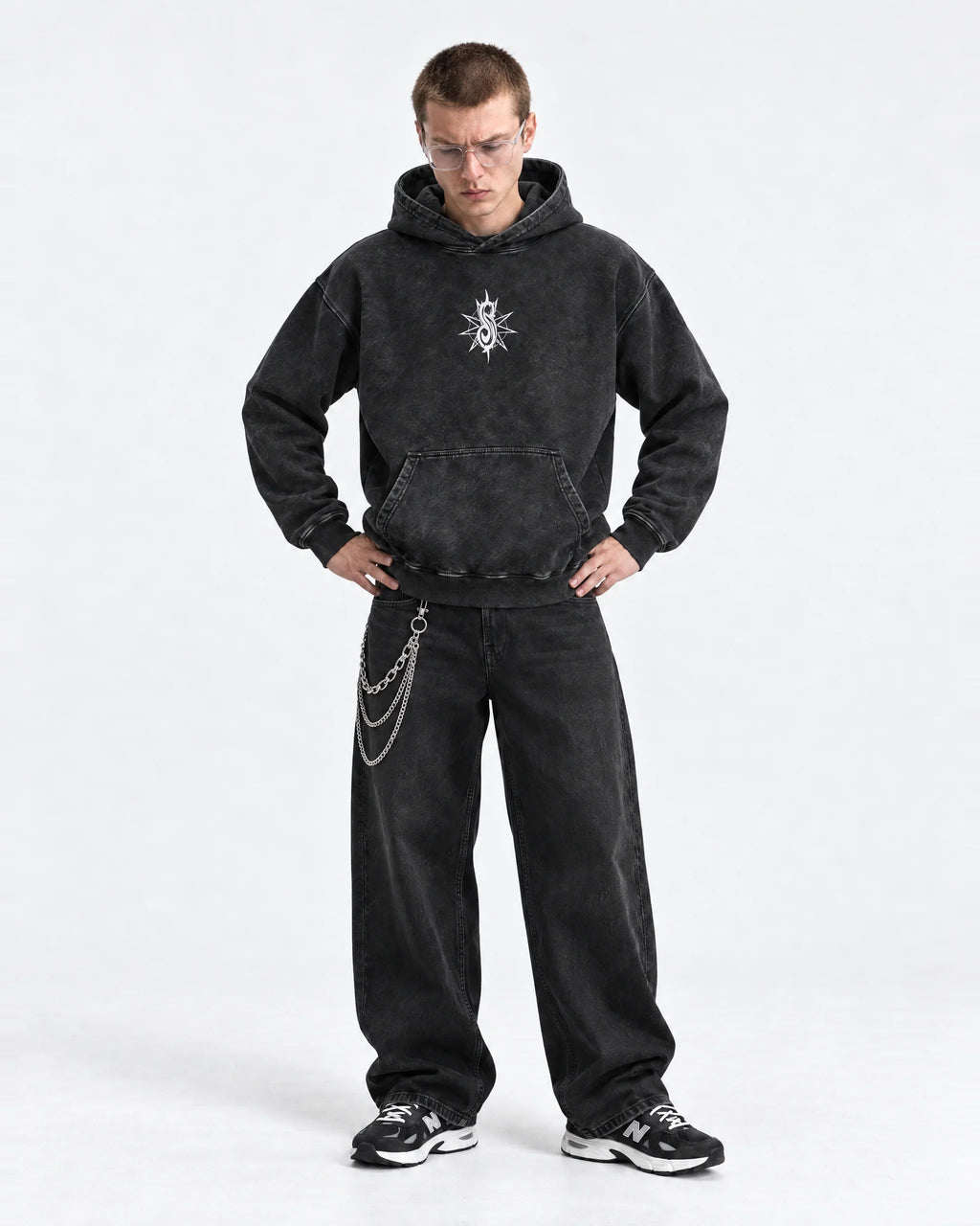 Slipknot Psychosocial Omen Hoodie - full-body view