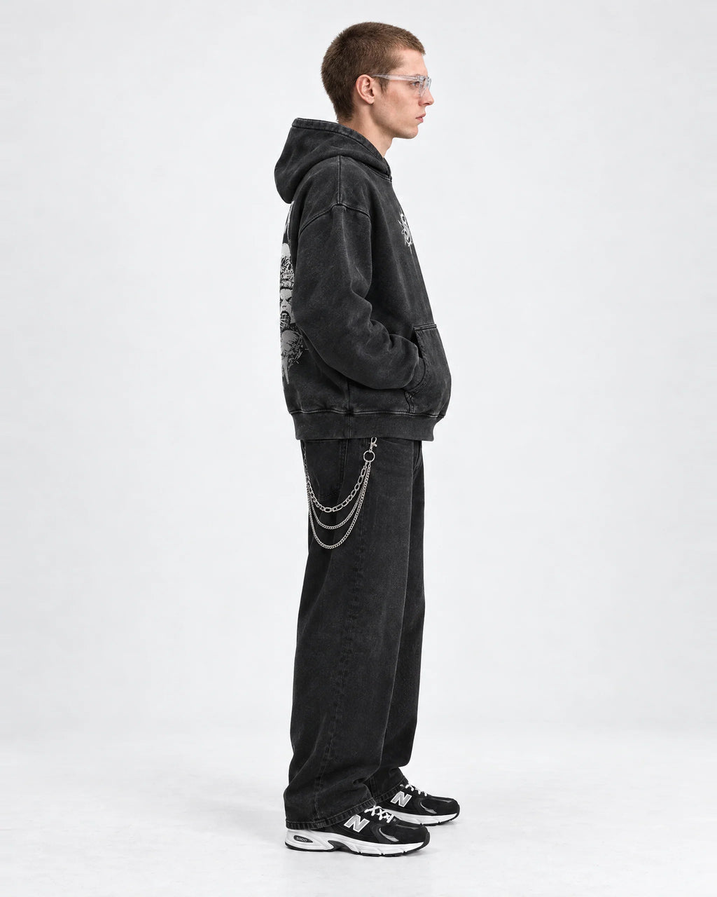 Slipknot Psychosocial Omen Hoodie - side view