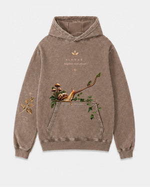 Slower Days - Acid Wash Hoodie