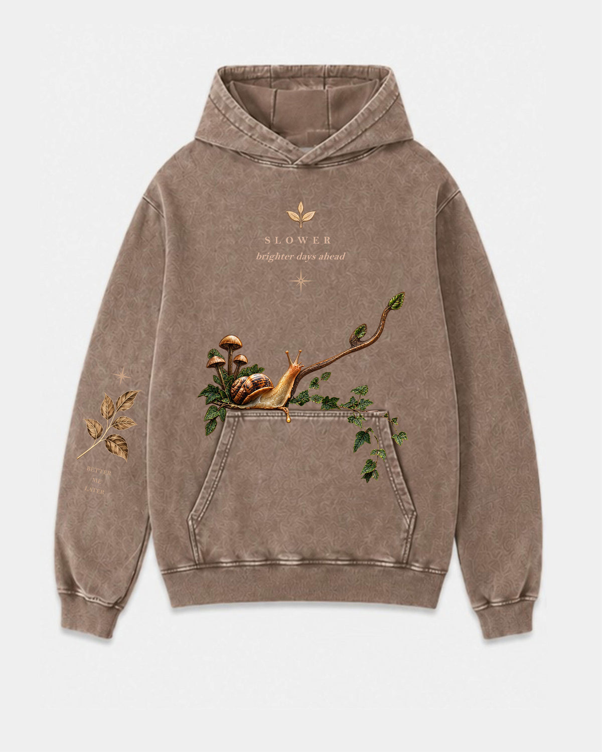 Slower Days - Acid Wash Hoodie