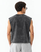 Soap Club Oversized Vest – back view on model