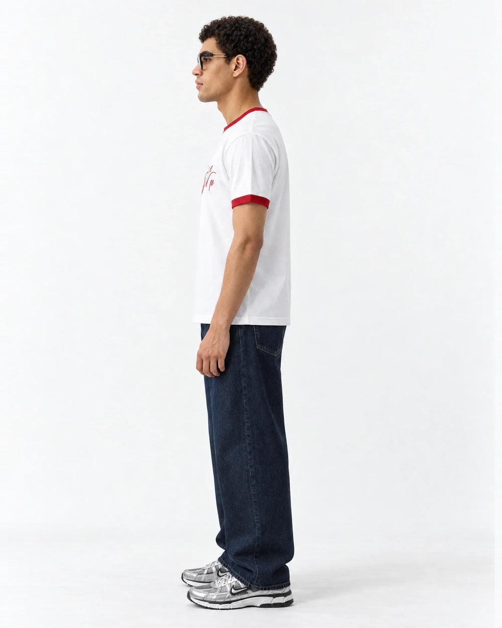 SPICE IT UP RINGER TEE — side view on model