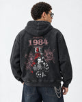 Stranger Things 1984 Red Signal Hoodie - back view