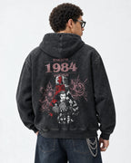 Stranger Things 1984 Red Signal Hoodie - back view