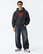 Stranger Things 1984 Red Signal Hoodie - full-body view