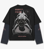 Sukuna Designed B&W Long Sleeve T-shirt
