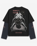 Sukuna Designed B&W Long Sleeve T-shirt