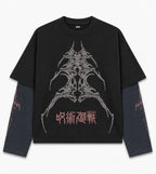 Sukuna Designed B&W Long Sleeve T-shirt