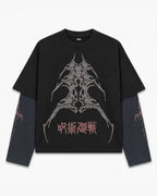 Sukuna Designed B&W Long Sleeve T-shirt