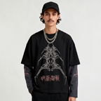Sukuna Designed B&W Long Sleeve T-shirt
