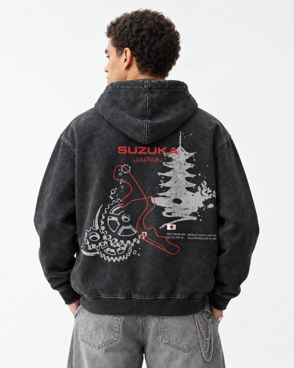 Suzuka Midnight Circuit Hoodie - back view