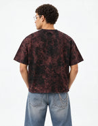 The Godfather Vintage Acid Wash Oversized Tee — back view