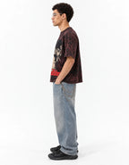The Godfather Vintage Acid Wash Oversized Tee — side view