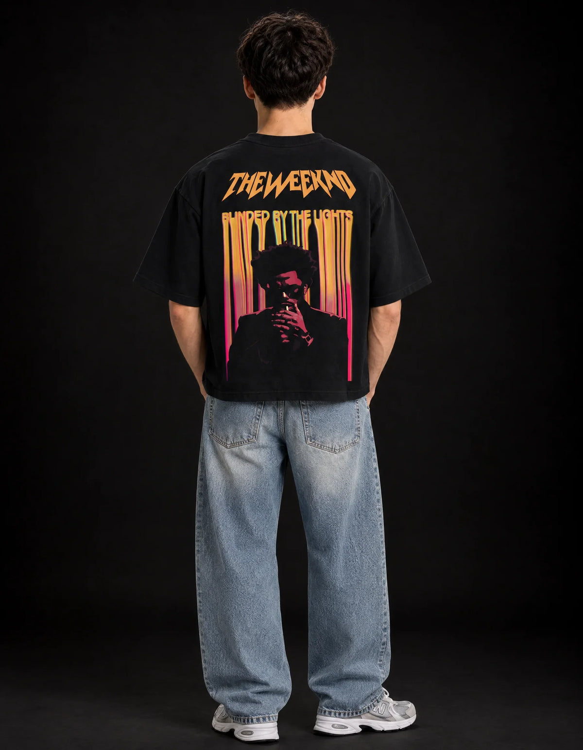 The Weeknd XO Blinding Lights Boxy Tee – back view
