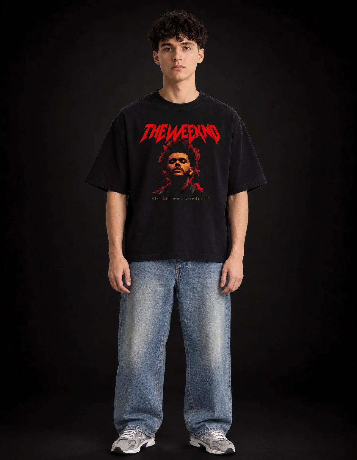 The Weeknd XO Blinding Lights Boxy Tee – front view