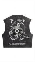 NBHD Sweater Weather Acid Wash Vest