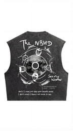 NBHD Sweater Weather Acid Wash Vest