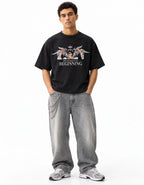 Toji Fushiguro "The Battle's Just Beginning" Oversized T-Shirt – front view