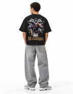 Toji Fushiguro "The Battle's Just Beginning" Oversized T-Shirt – full body view