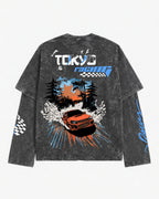 Tokyo Drift Racing Oversized Layered Tee