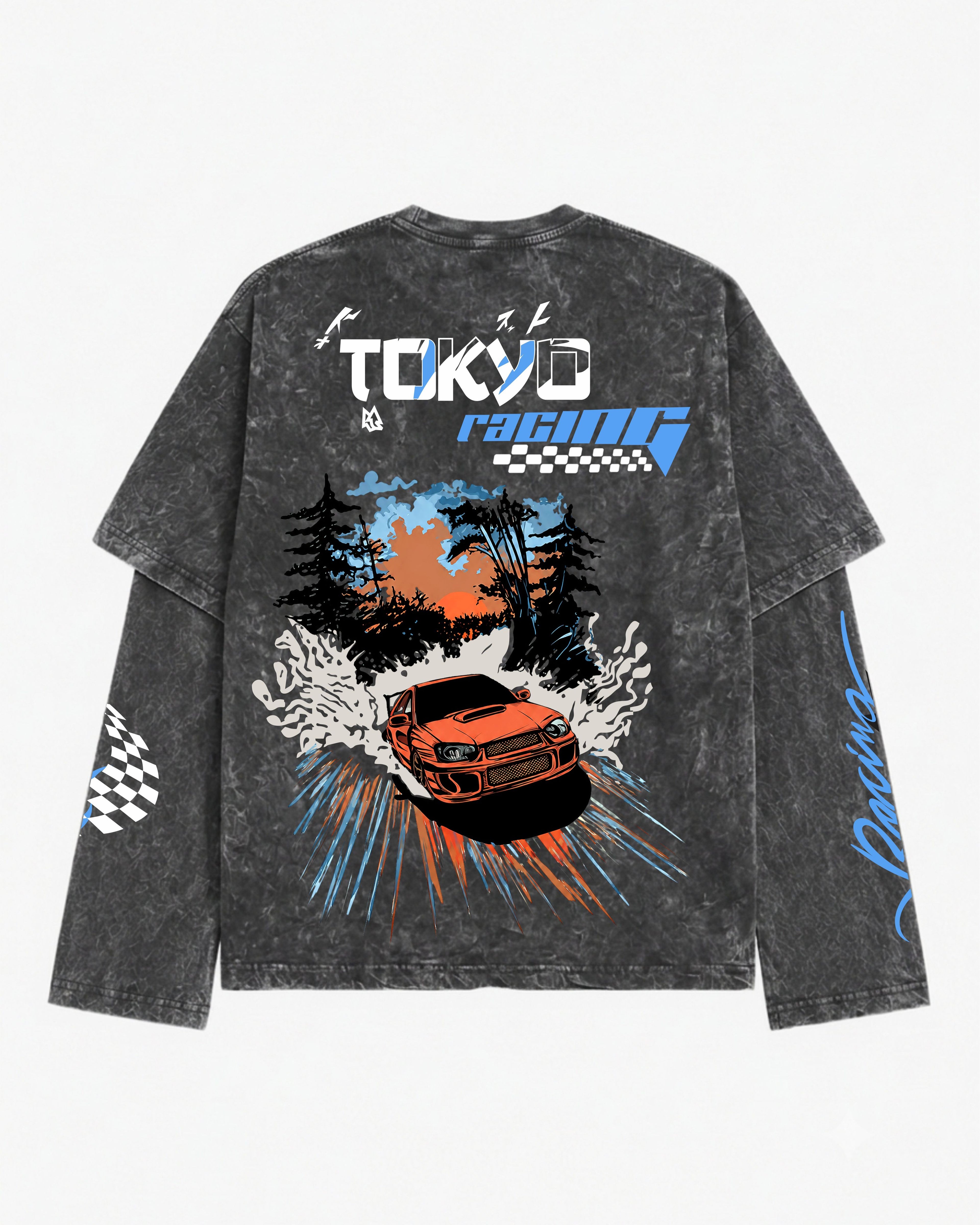 Tokyo Drift Racing Oversized Layered Tee