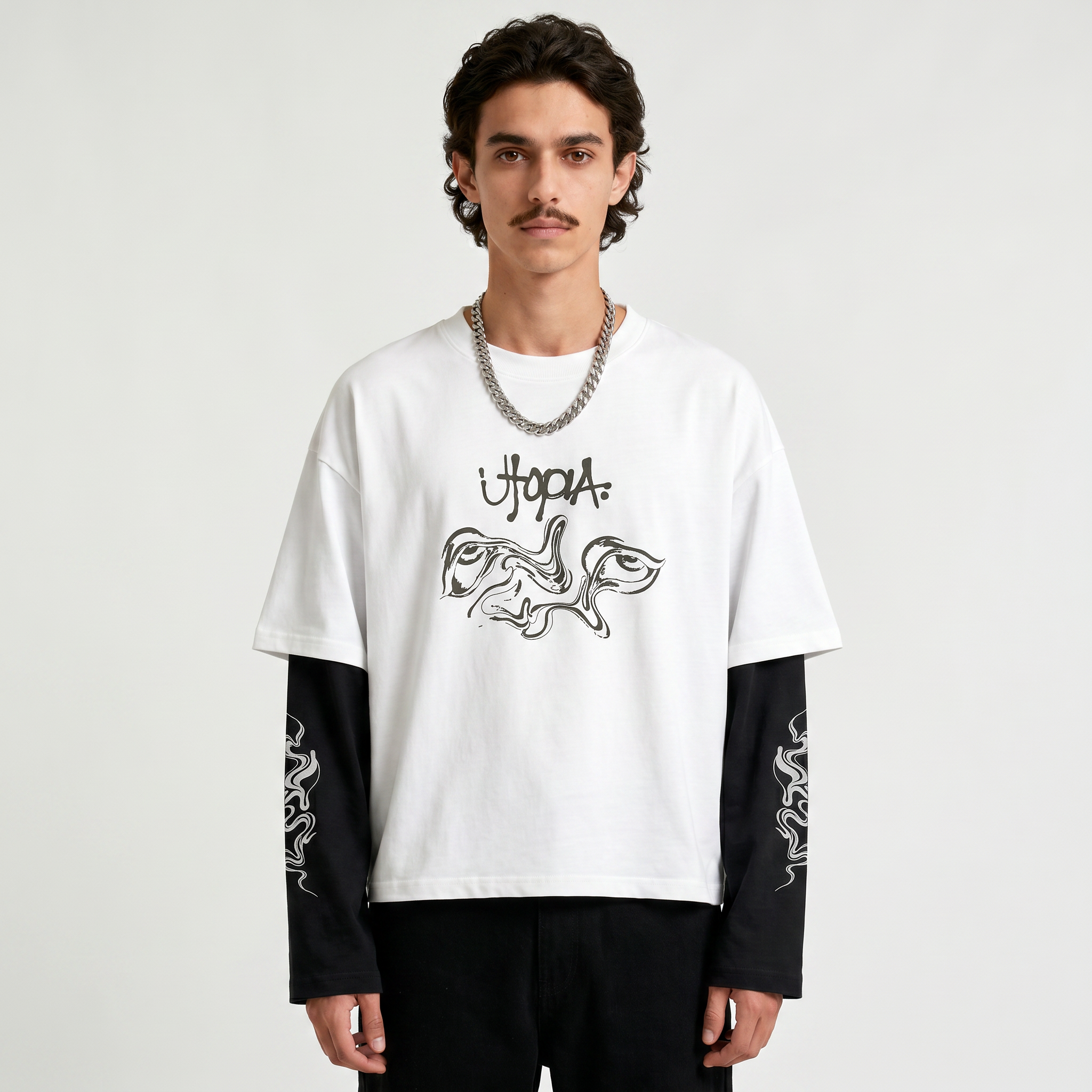 Travis Scott Utopia Chaos LS Tee
